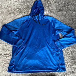 Nike Dri Fit Pullover Hoodie Sweatshirt Mens XL Blue Athletic